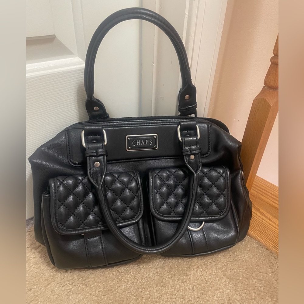 Chaps Black Purse Handbag Shoulder bag